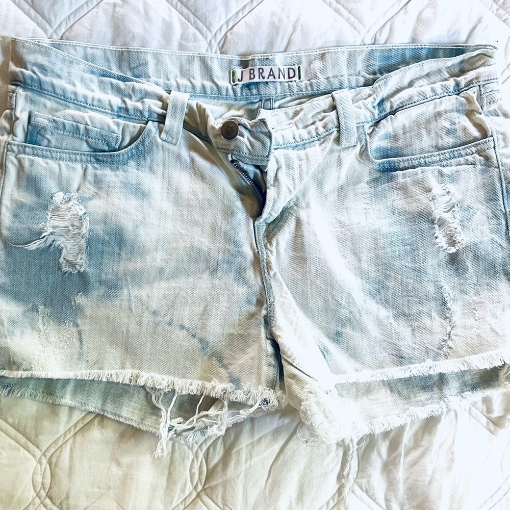 J Brand Tie Dye Thrasher Jean Shorts